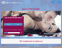 Tablet Screenshot of anonymkontakt.se